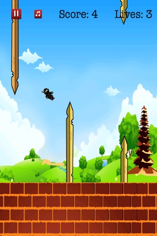 A Flying Ninja Samurai Attack FREE screenshot 3