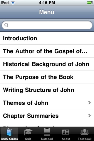 The Gospel of John Bible Study App screenshot 2