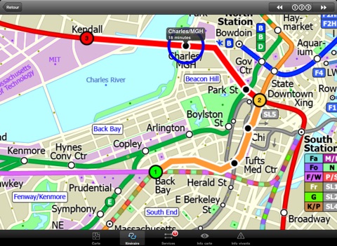 Boston Subway for iPad by Zuti screenshot 3