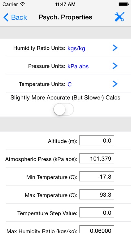 HVAC Psychrometric LT