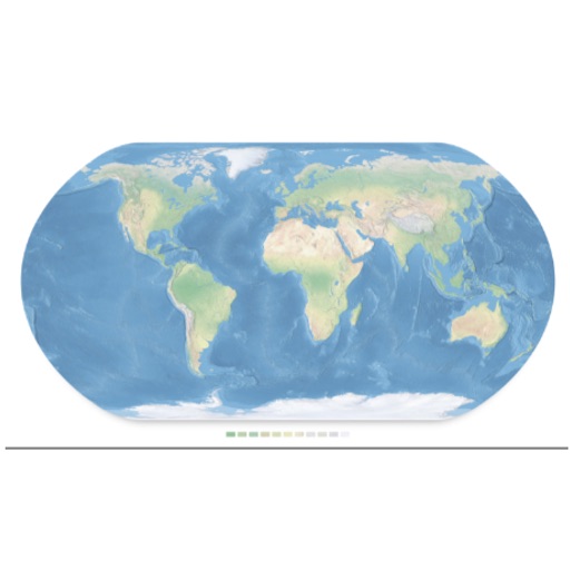 A+ Global Landforms Map