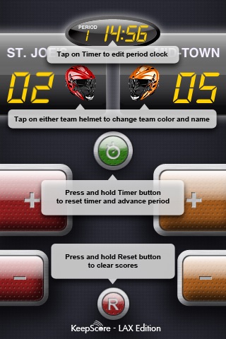 KeepScore Lacrosse Edition screenshot 2