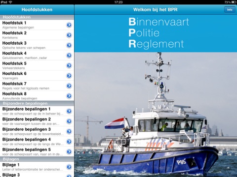 BinnenvaartPolitieReglement voor de iPad screenshot 2