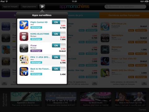 appmoinschères pour iPad screenshot 4