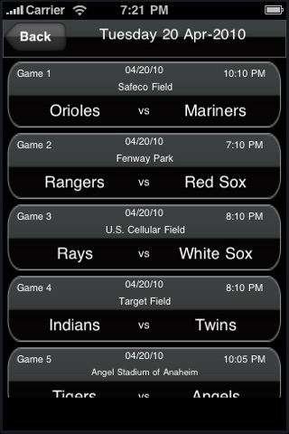 Baseball League: Live Scores and Schedule screenshot 3