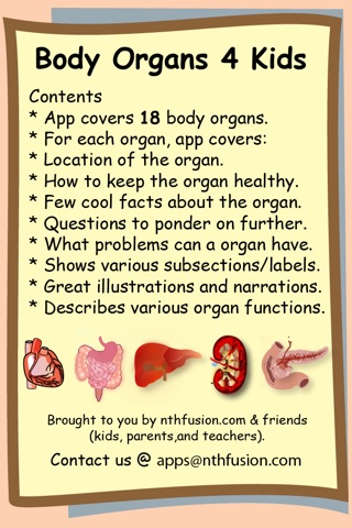 Body Organs 4 Kids - for iPhone and iPod Touch devices screenshot 2