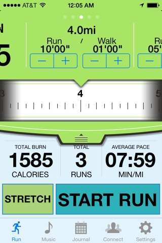 RunHelper Plus - GPS Tracker for Runners with Time, Distance, Run / Walk, and Calories Burned workouts screenshot 2