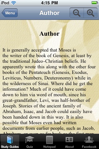 The Book of Genesis Bible Study App