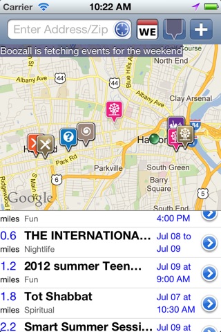 CT Events on Boozall Connecticut: Hartford Area Local Activities Search screenshot 2