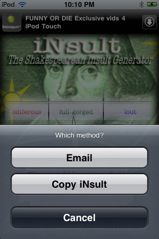 iNsultFree: The Shakespearean Insult Generator screenshot 2