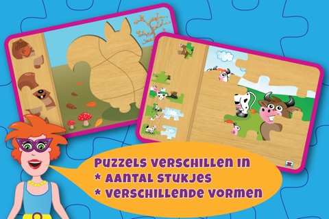Juf Jannie - gratis basis puzzel voor kinderen screenshot 2