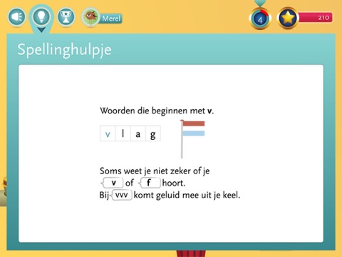 Spelling-app Taal actief screenshot 4