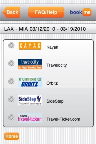 BookMe Travel Search