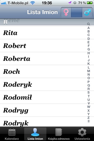Kalendarz Imienin Lite screenshot 3
