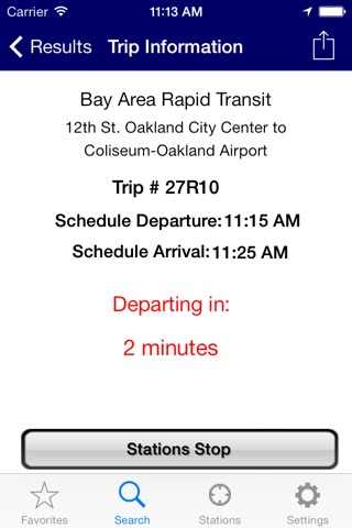 iTransitBuddy - BART screenshot 3