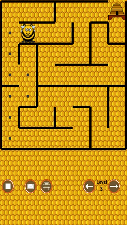 Beehive Maze Race (bee against the bear)