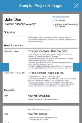 Resume design studio - Professional and stylish resumes designer screenshot 4