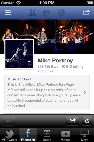 Mike Portnoy Official Home screenshot 2