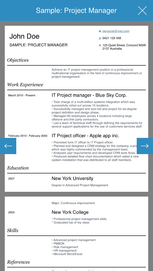 stylish resumes