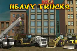 Game screenshot Heavy Trucks Book, Puzzle and a Toy for preschool, toddlers and babies mod apk