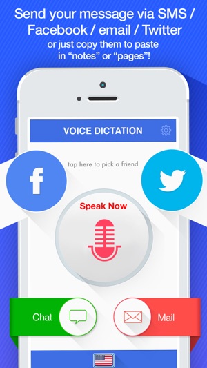 Voice Dictation Free  - dictate and send SMS for Facebook,Tw(圖4)-速報App