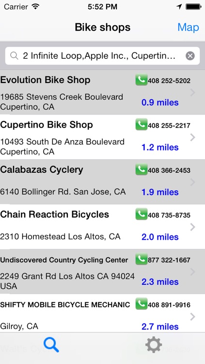 Bike Shops North America