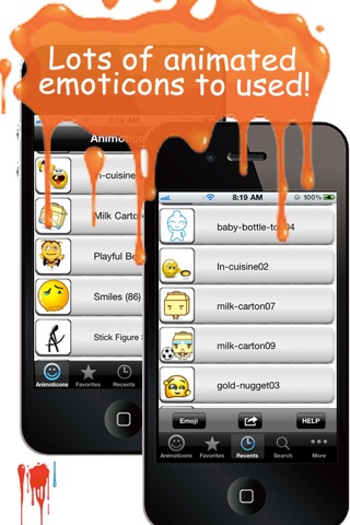 Animoticons+Emoji PRO for MMS & Facebook Text Messaging screenshot 4