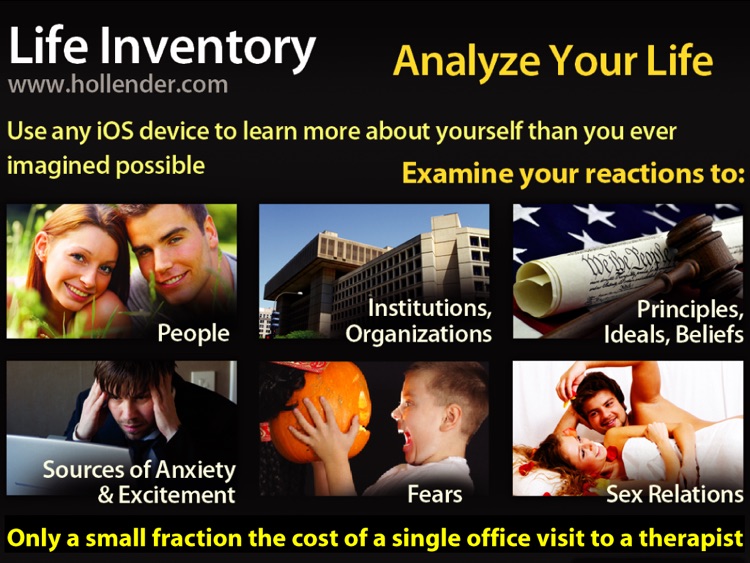 Life Inventory for iPad - 12 Step Moral Inventory