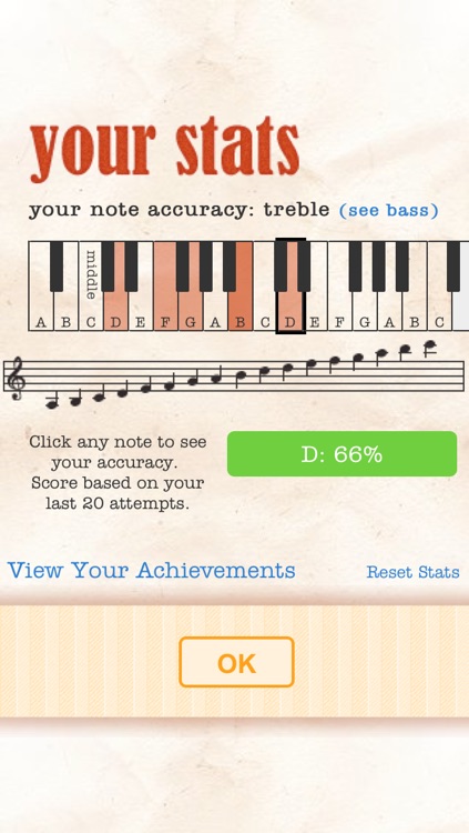 Note Trainer - sight reading for piano screenshot-4