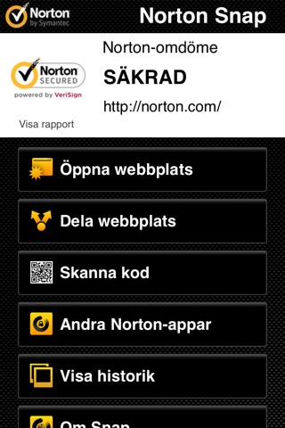 Norton Snap QR Code Reader screenshot 2