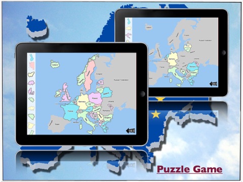 Europe Map Game HD screenshot 2