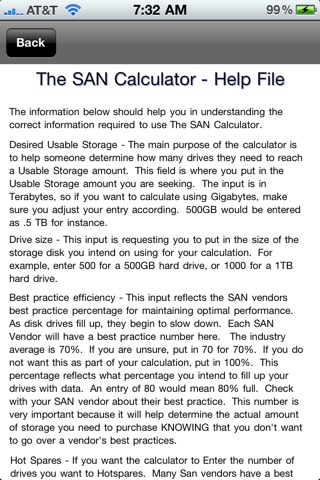 The San RAID Calculator screenshot 2