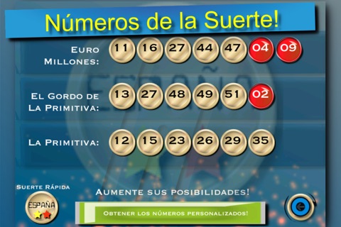 Lotto Lucky Numbers screenshot 2