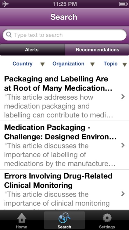 Global Patient Safety Alerts