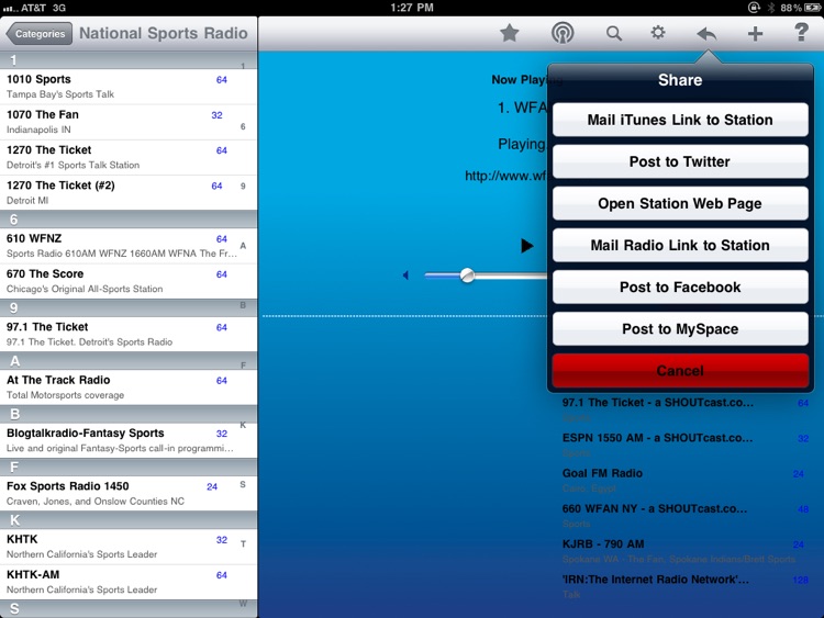 Sports Radio - iPad Edition