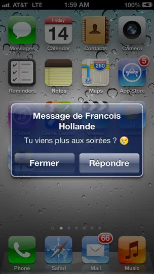 Capture d'écran de Fake SMS - Text Conversation Simulator sur iPhone 3