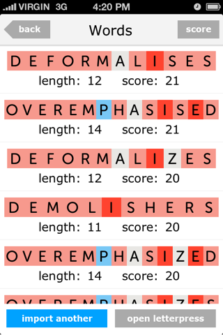 Letter Helper - Free Cheats For Letterpress screenshot 3