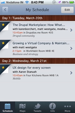 DrupalCon Denver screenshot 2