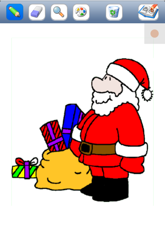 Coloriages de Noël pour les enfants avec des crayons de couleurs - 24 dessins à colorier avec le Père Noël, des sapins, des lutins, et plus screenshot 2