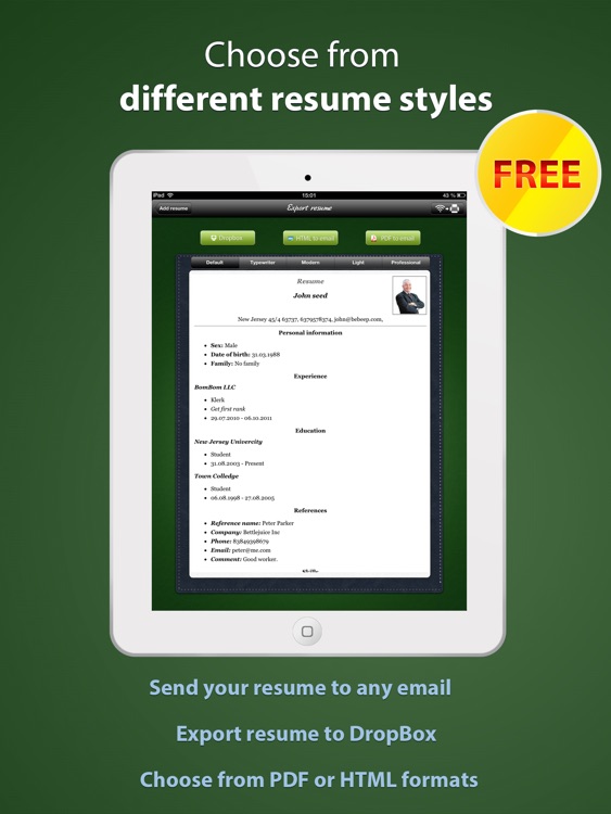 Pocket Mobile Resume