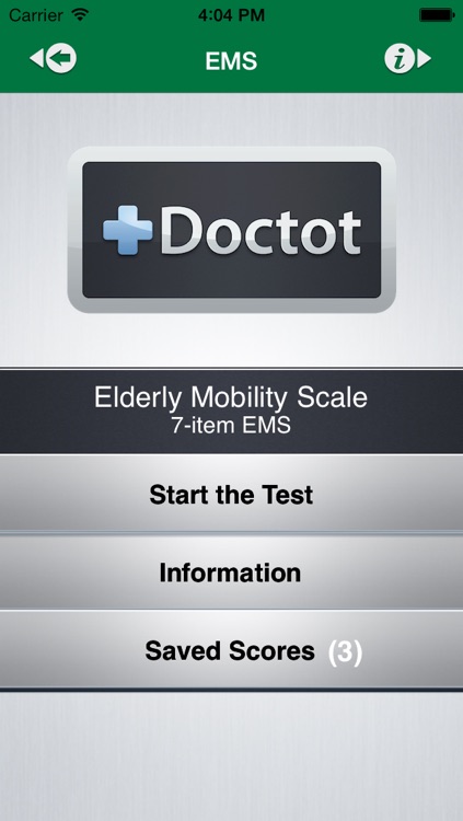 Elderly Mobility Scale