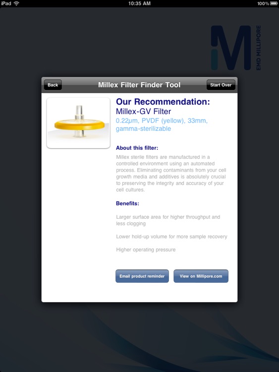 Millex Filter Finder HD screenshot-3