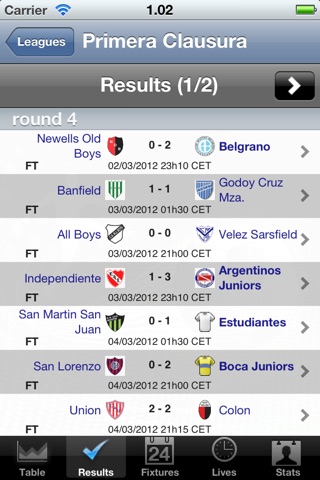 Primera División - Primera B Nacional - Apertura - Clausura [Argentina] screenshot 3