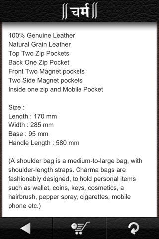 Online Store for Leather Products - Charma.com screenshot 4
