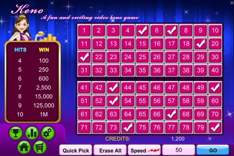 Keno Casino Party Gold-Land PRO screenshot 3