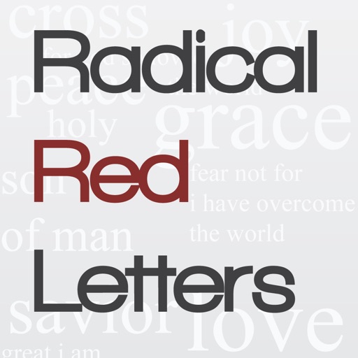 Radical Red Letters by Design Redeemed LLC
