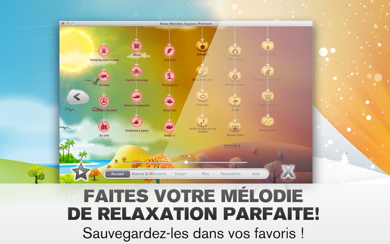 Screenshot #2 pour Relax Melodies Seasons Premium