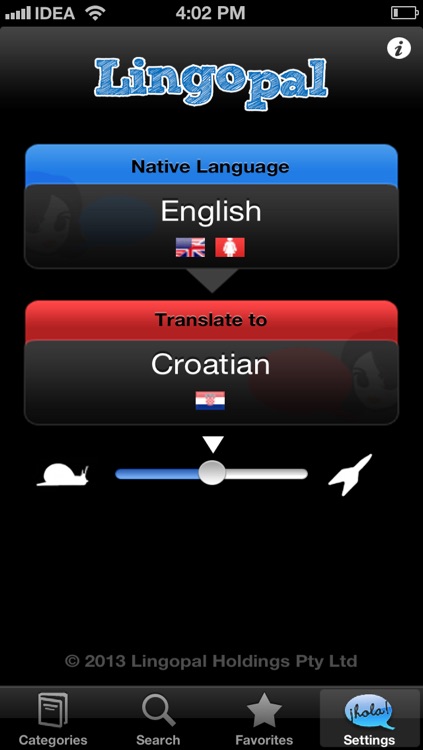 Lingopal Croatian LITE - talking phrasebook