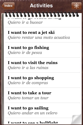 Spanish for Tourists - Audio Phrasebook screenshot 4