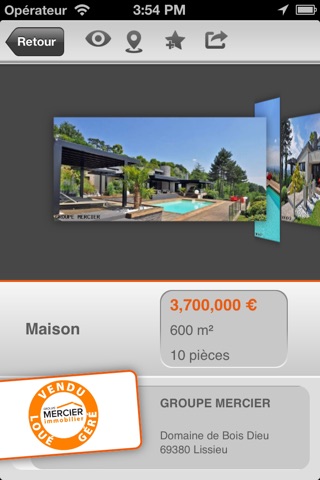 Groupe Mercier Transaction Achat Vente et Location à Lyon et Rhône screenshot 2